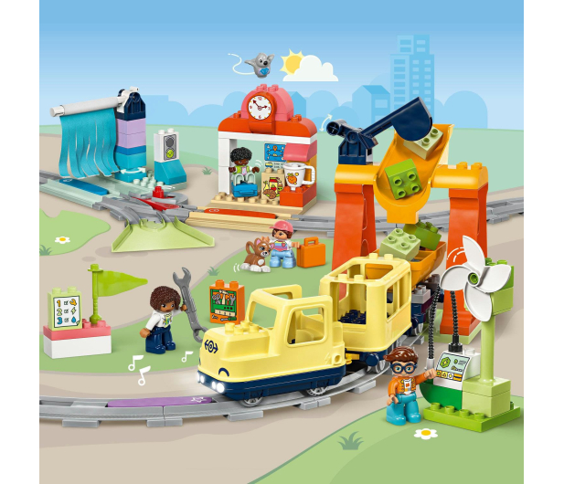 LEGO DUPLO 10428 Duży interaktywny pociąg osobowy - 1284207 - zdjęcie 6